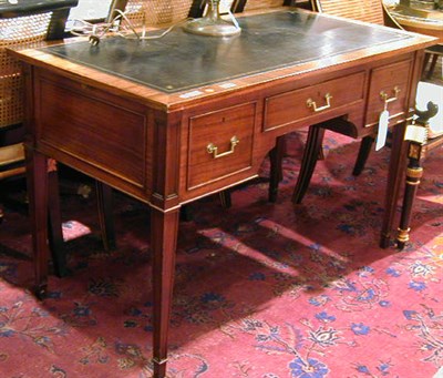Lot 233 - Louis XVI Style Leather Inset Mahogany Writing...