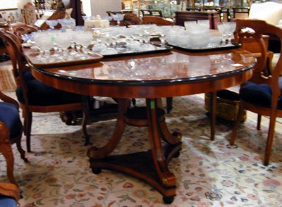 Lot 290 - Neoclassical Style Fruitwood Double-Pedestal...