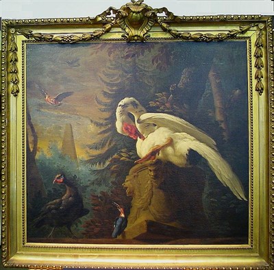 Lot 134 - Abraham Bisschop Dutch, 1670-1731 MUTE SWAN...