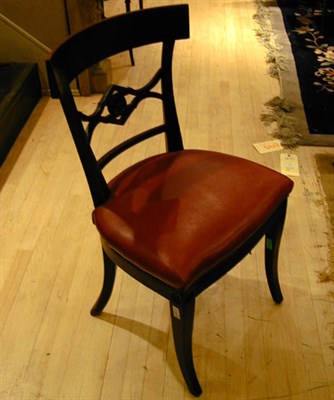 Lot 202 - Set of Twelve Regency Style Mahogany Dining...