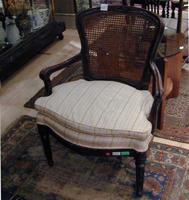 Lot 260 - Louis XVI Style Walnut Armchair
