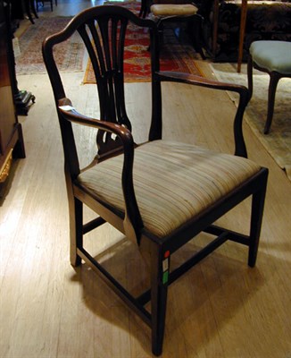 Lot 259 - George III Mahogany Armchair