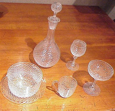 Lot 108 - Group of Cut Glass Stemware Approximately one...