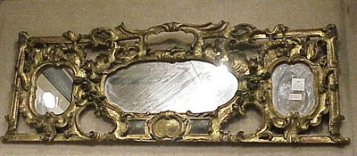 Lot 251 - Baroque Style Gilt Carved Wood Mirror