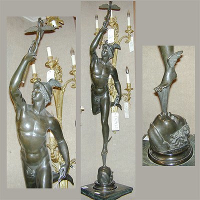 Lot 462 - Bronze Sculpture of Mercury After Giovanni da...
