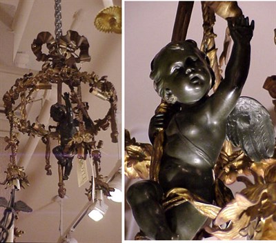 Lot 354 - Louis XV Style Gilt-Bronze Four-Light...