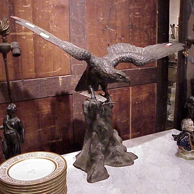 Lot 197 - Bronze Figure of an Eagle