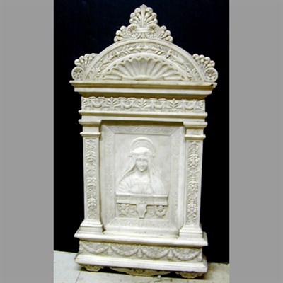Lot 310 - Marble Relief Plaque Depicting the Virgin Mary,...