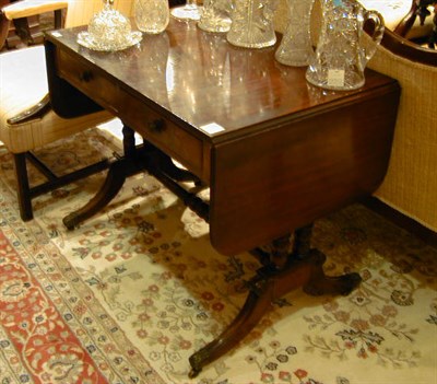 Lot 303 - Regency Style Inlaid Mahogany Sofa Table