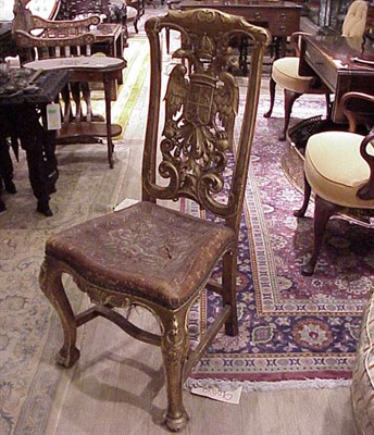 Lot 414 - Continental Rococo Style Gilt Carved Wood...
