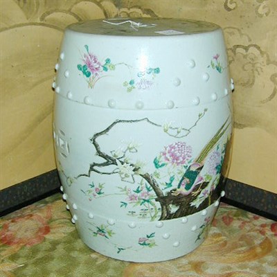 Lot 266A - Chinese Famille Rose Porcelain Garden Seat...