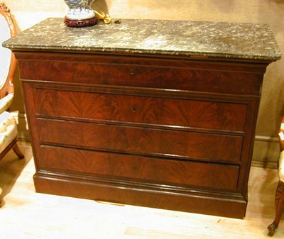 Lot 509 - Victorian Marble Top Mahogany Commode