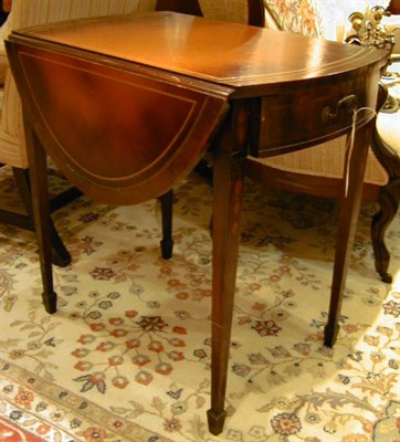 Lot 261 - Pair of Regency Style Mahogany Pembroke Tables