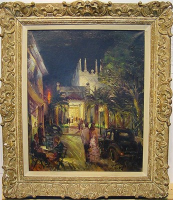 Lot 35 - French School 20th Century EVENING STROLL...