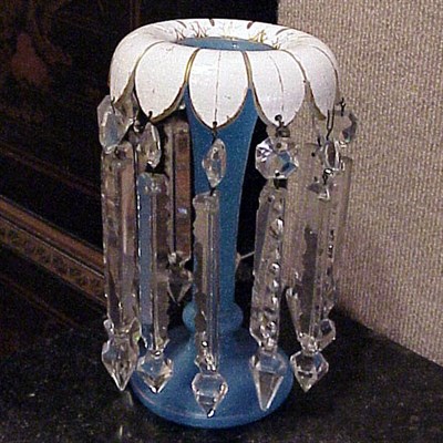 Lot 198 - Pair of Empire Style Opaline Vases