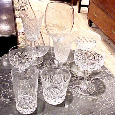 Lot 243 - Miscellaneous Group of Cut Glass Stemware...