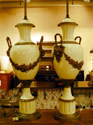 Lot 248 - Pair of Neoclassical Style Gilt-Metal Mounted...