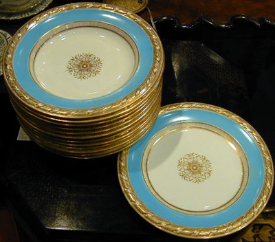 Lot 276 - Group of English Gilt-Decorated Porcelain...