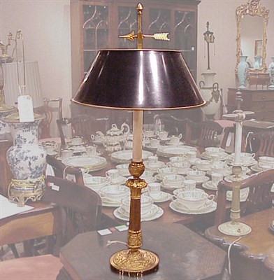 Lot 281 - Louis XVI Style Gilt-Bronze Bouillotte Lamp