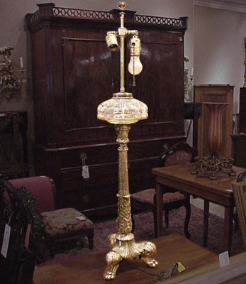 Lot 292 - Louis XVI Style Silver Plated Lamp
