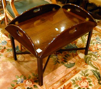 Lot 314 - Georgian Style Butler's Tray on Stand