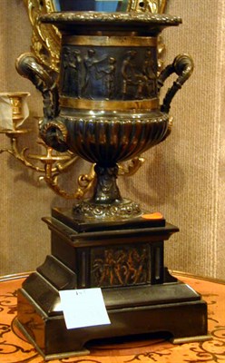 Lot 457 - Pair of Renaissance Revival Bronze and Marble...