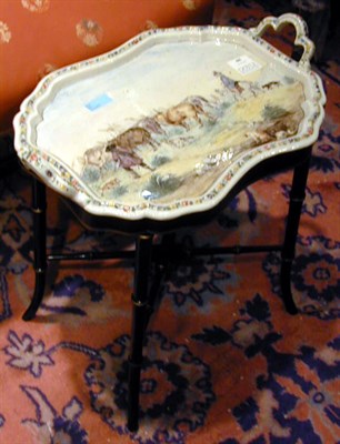 Lot 485 - Italian Ceramic Tray on Stand