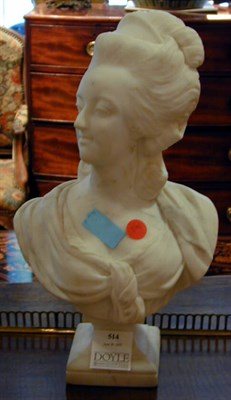 Lot 514 - Marble Bust of Marie Antoinette