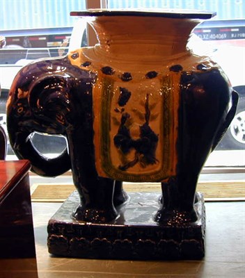 Lot 529 - Two Pottery Elephant-Form Garden Seats