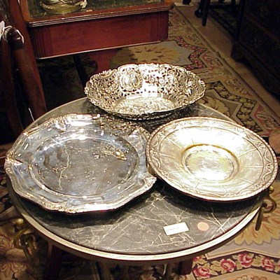 Lot 323 - Sterling Silver Bowl and a Silver Plated...