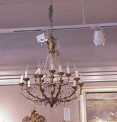 Lot 559 - Louis XV Style Gilt-Wood and Tin Fifteen-Light...