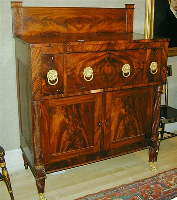 Lot 391 - Late Federal Mahogany Sideboard New York,...