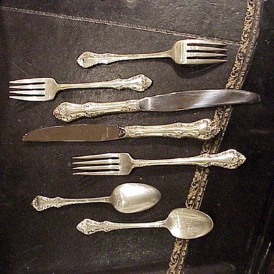 Lot 345 - Sterling Silver Partial Flatware Service...