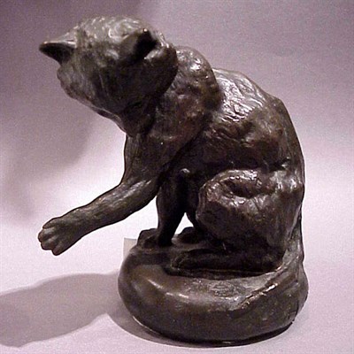 Lot 451 - Bronze Figure of a Cat H. Fougues