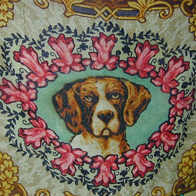 Lot 106 - Victorian Wood Carriage Blanket with Central...