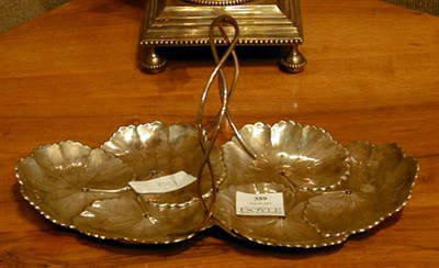 Lot 359 - Sterling Silver Leaf-Form Serving Dish...