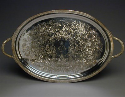 Lot 306 - American Silver Two-Handled Tray Ball, Black &...