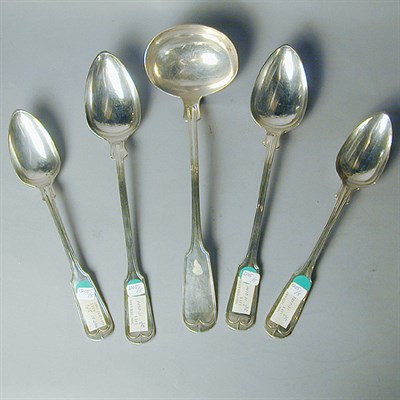 Lot 315 - Group of Five American Silver Serving Pieces...