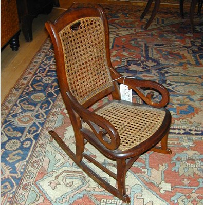 Lot 288 - Classical Mahogany Child's Rocking Chair With...