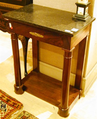 Lot 411 - Empire Style Marble Top Mahogany Console