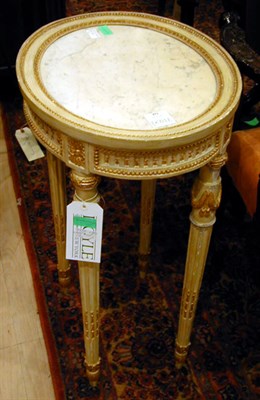 Lot 451 - Louis XVI Style Marble Top Painted and...