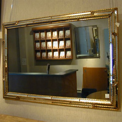 Lot 551 - Louis XVI Style Gilt-Decorated Mirror