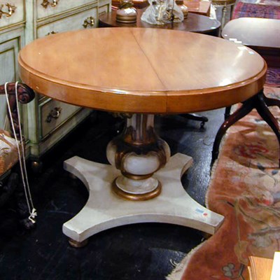 Lot 558 - Louis XVI Style Walnut Dining Table Including...