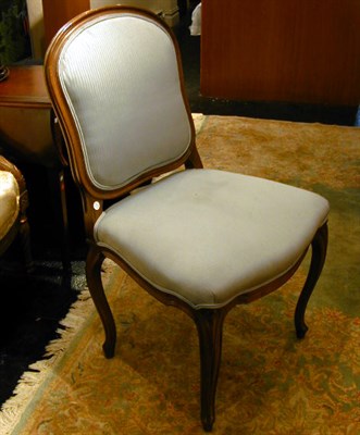 Lot 576 - Pair of Louis XVI Style Upholstered Side Chairs