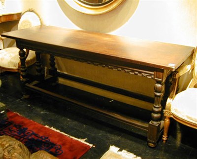 Lot 578 - Renaissance Revival Oak Library Table