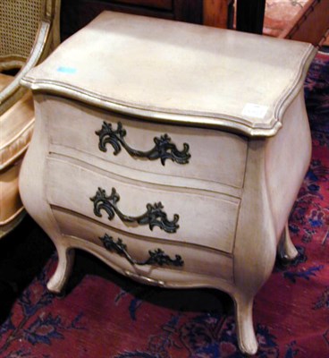 Lot 600 - Pair of Louis XV Style Painted Bedside Commodes
