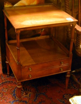 Lot 613 - Empire Style Walnut Low Table and a Georgian...
