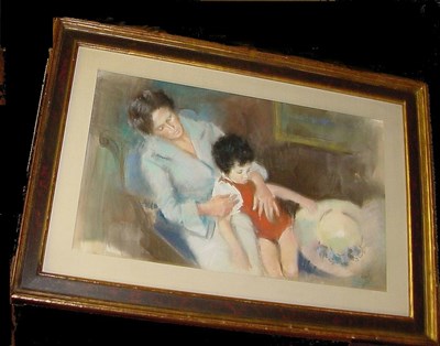 Lot 22 - Charles Apt American, b. 1922 MOTHER AND CHILD...