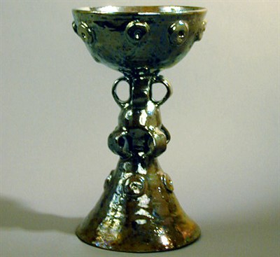 Lot 215 - Beatrice Wood Iridescent Glazed Goblet Signed...