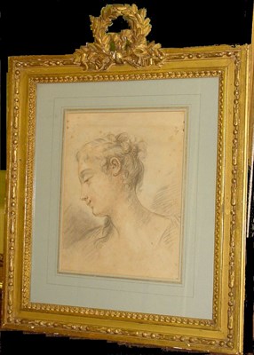 Lot 24 - Manner of Francois Boucher HEAD OF A YOUNG...